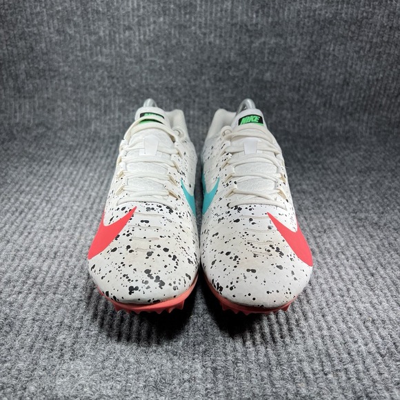 Nike Zoom Rival S 9 Men's Size 8 Paint Splatter White Crimson Jade 907564-101 - Picture 4 of 14